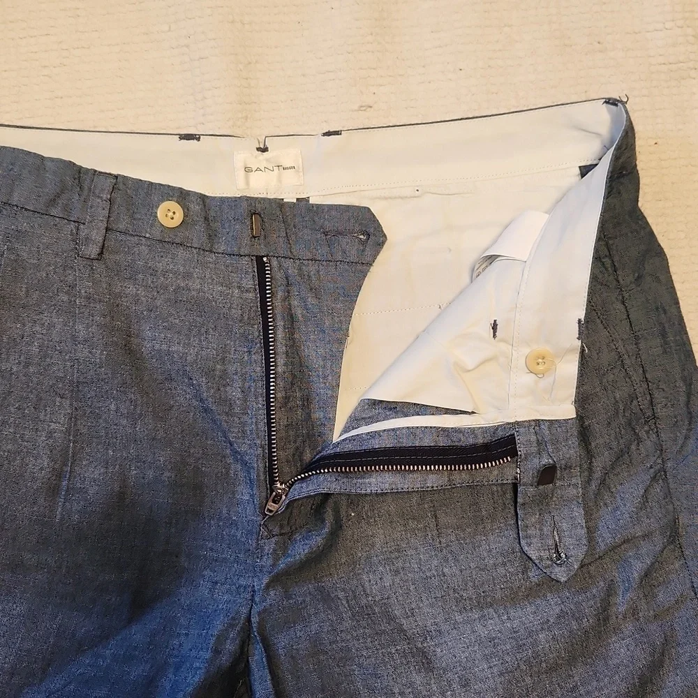 GANT RUGGER pleated front cotton shorts sz 34 waist